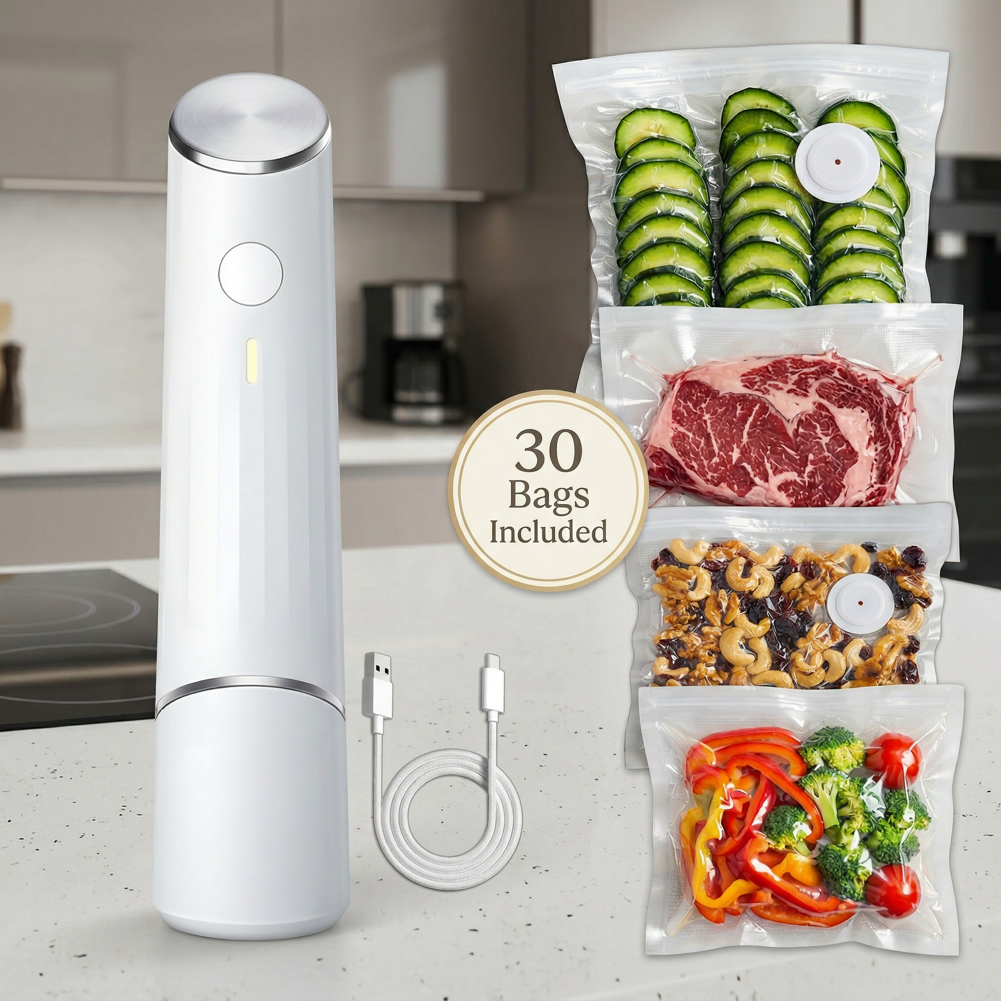 Compact Vacuum Sealer for Food