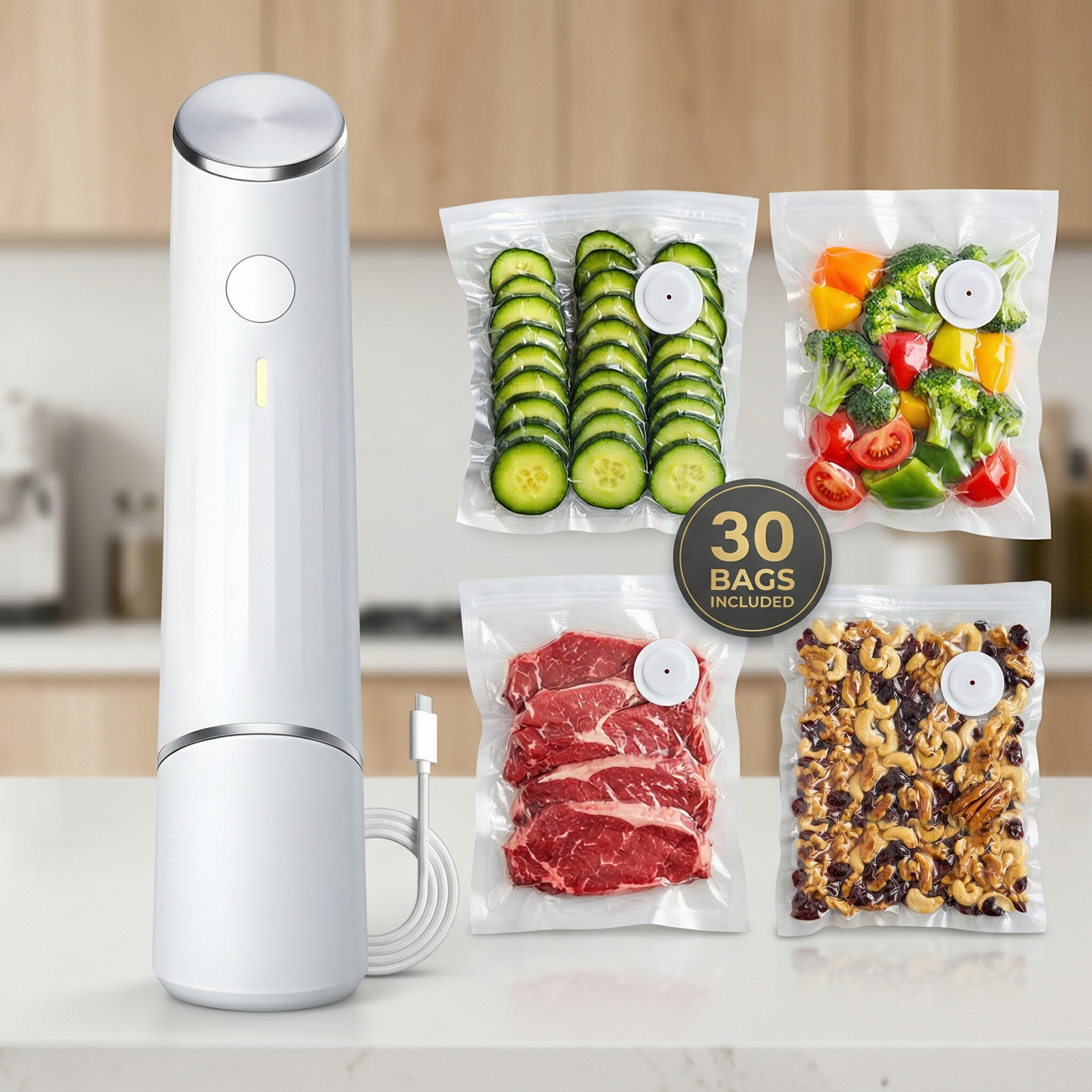 Compact Vacuum Sealer for Food